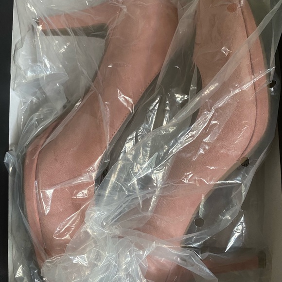 Naturalizer Michelle Peony Pink Suede Classic High Heels Platform Pump 6.5M - Picture 12 of 12